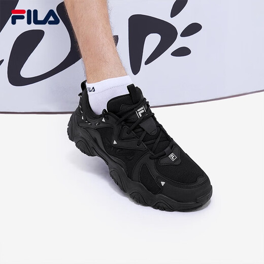 
FILA Cat Claw Shoes 4 Generation Men's Shoes Retro Daddy Shoes Fashion Casual Sports Shoes Breathable Thick Sole Shoes Cat Claw 6 Black-BK (Cat Claw 4) 40