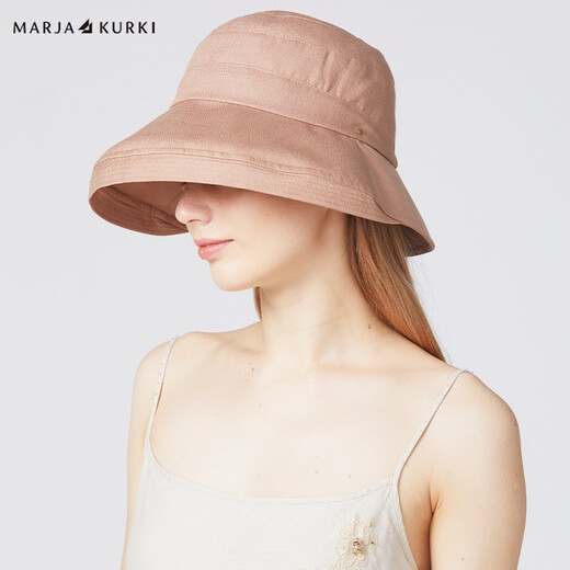 Maria Gucci (MARJA KURKI) sun hat women sun protection hat UV brim hat Solid color European top hat Brown