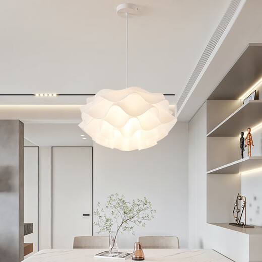 Die Jiangong -Lampensammlung 2025 Wohnzimmer Schlafzimmer Lampe Esszimmer Lampe Schlafzimmer Kronleuchter 2023 Neues nordisches Internet -Promi Kreativität 9272 Weiß 45 cm drei Farben
