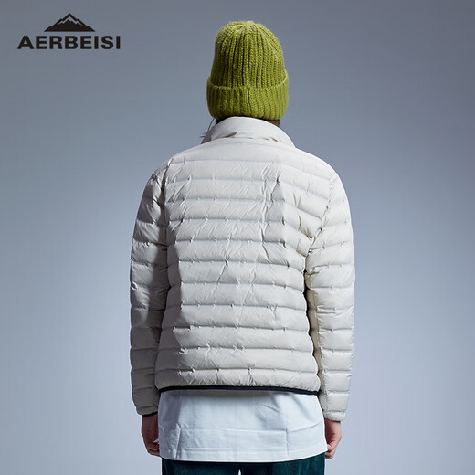 
Alpine anti-diamond down jacket for men and women, large size fashionable sports jacket can be used as an inner liner or outside. Beige L