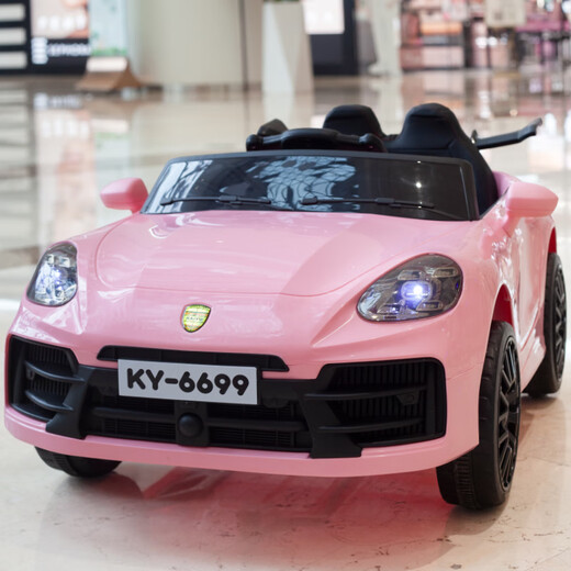 Tongxinyu children's electric car, four-wheeled, can sit on one person, with remote control, infant toy car, baby driving stroller, olive green, large battery, dual drive + Bluetooth music