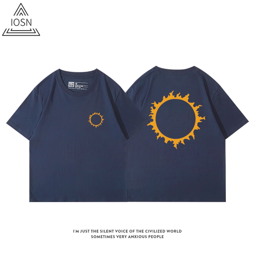 Iosn King of Fighters KOF Anime Kurzärärmelte T-Shirt Street Fighter Yagami Kusaki Kyoko Arcade Game cos 2d periphere Kleidung Kurzärärmelte-a12808-Front Brustmarke Rückenblack S 160-165cm/90-110jin [Jin Equals 0,5 kg] kg]