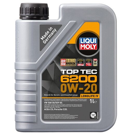 力魔（LIQUI MOLY）德国原装进口 顶技6200机油 0W-20 C5 1L 汽车用品