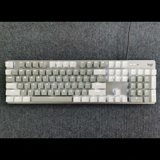 Logitech Original Logitech K845 K835 Wired Mechanical Keyboard Blue Black Tea Welle White Rücken beleuchtetes Computerbürospiel K845 9 Neue oder so schwarze Schlüsselcap