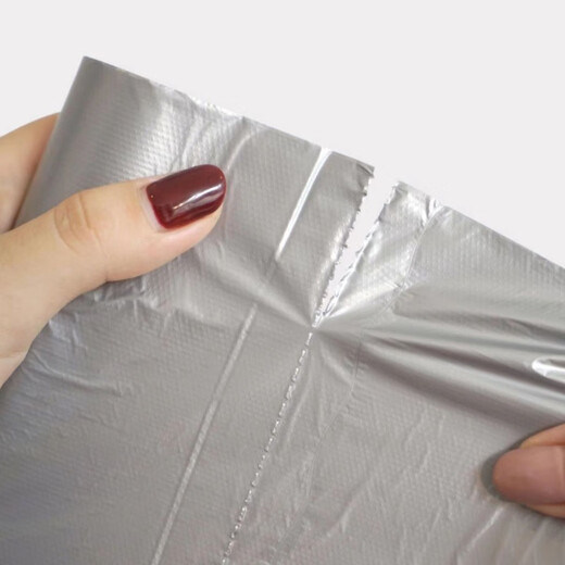 Qingqingmei Bolsa de basura Nuevo estilo roto Bolsa de basura de plástico ambiental Color Delantáneo Hogar Bag 6296 Bolsa de plata de boca plana 1 Bag 3 Rolls 90 Piezas
