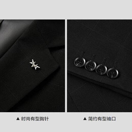 HLA Hailan Home Suit Set Herren Light Business Classic Classic Flat Collar Set West Herren Spring und Herbst