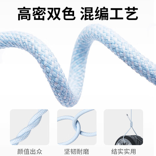 Suitable for Apple charging cable PD30W data cable Apple mobile phone suitable for iPhone14/13/12/8 fast charging Type-C tablet car braided cable 1.5 meters blue