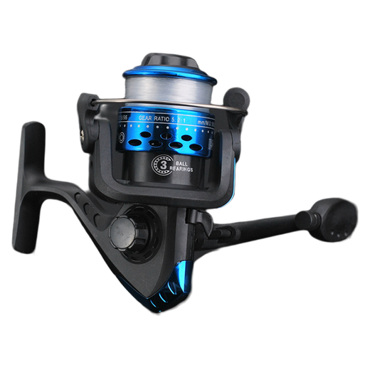 Xinshu 200 type small fishing reel with line fishing reel spinning wheel fishing reel Ji fishing reel fishing sea rod electroplated blue with line plated blue with line