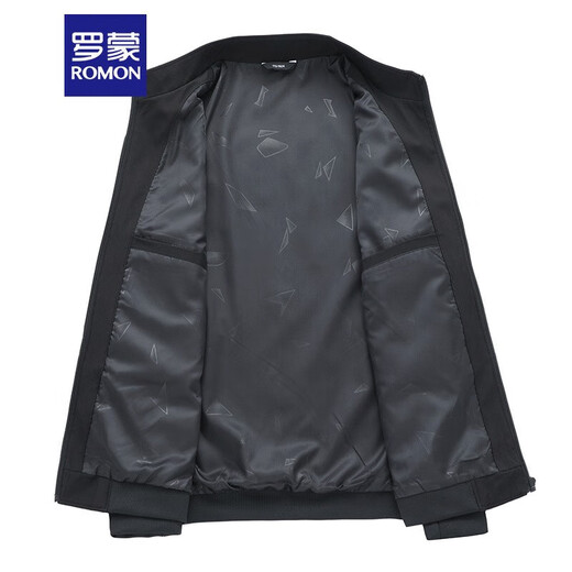罗蒙（ROMON）夹克外套男2025秋冬季新款男士立领加棉防风茄克衫爸爸装男装上衣 9903蓝色 3XL (190)