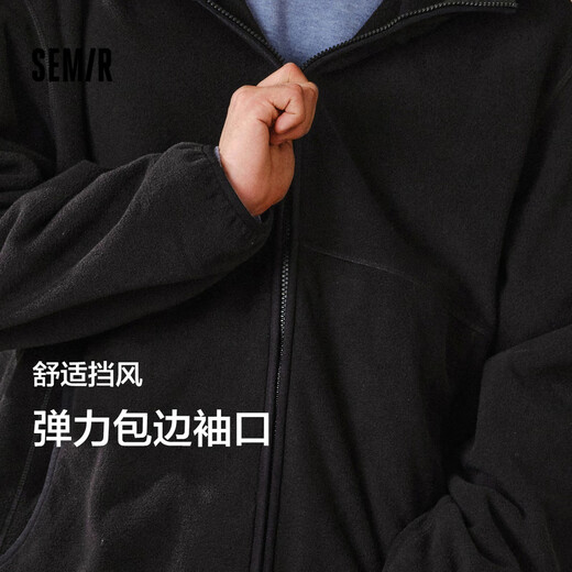 Semir Jacket Men's Antistatic Polar Fleece Plush Jacket Hooded Winter Jacket Versatile Couple Style 109724108202