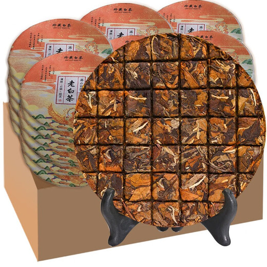 Yidingyi 7 Cakes Ganzer Kauf 1050g Fuding Big White Tea Kuchen alte Shoumei Fujian Gaoshan Taimu Mountains 8 Jahre alte Shoumei Schokolade 7 Kuchen 2012 105.