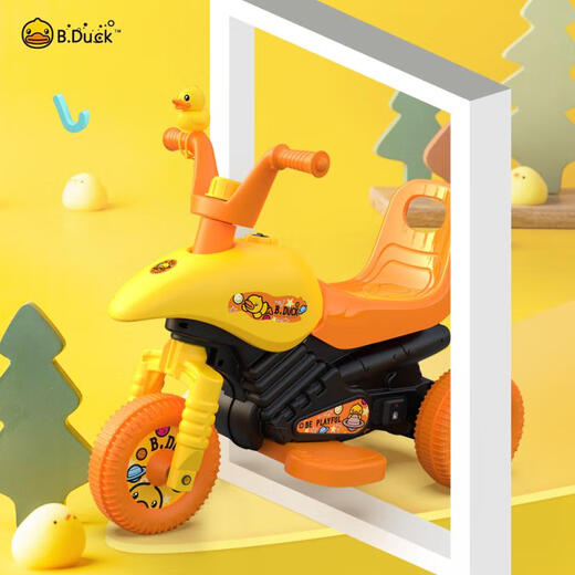 Le's little yellow duck slider 1-3 year old children's balance bike baby one year old gift baby four-wheel walker 24 models 8020S yellow