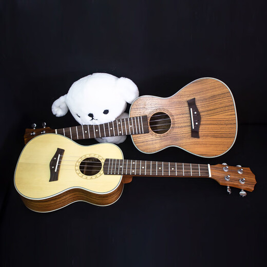Six Beautiful Ukulele para niños adultos para adultos Ukulele Full Vane 21/23 pulgadas Guitarra de cuatro cuerdas de cuatro cuerdas Amarillo