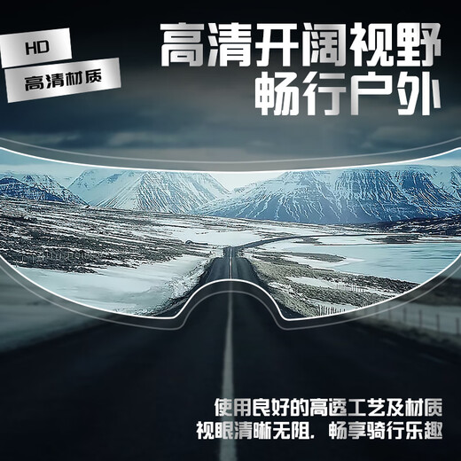 YEMA motorcycle helmet anti-fog patch electric vehicle helmet rain-proof film full helmet half helmet universal lens waterproof patch upgraded high-definition anti-fog film 1 piece inner patch