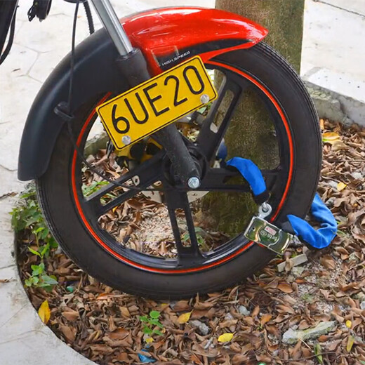 Yuema Motorradkettenschloss Batterie Elektrofahrzeug Anti-Diebstahl-Lock-Lock-Kern-Anti-Hydraulikscher-Anti-Gewalt-Kraft-Verlängerung und Härten 1 Meter 750E-6210