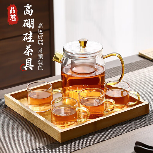 Strictly selected for purchasing and selling, new style high borosilicate teapot, household high temperature resistant kettle, open fire electric ceramic stove, universal color, 700ml