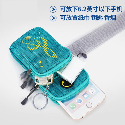 FLYVII outdoor running mobile phone arm bag fitness sports arm bag arm bag machine bag wrist bag equipment 6.5 inches black extended version