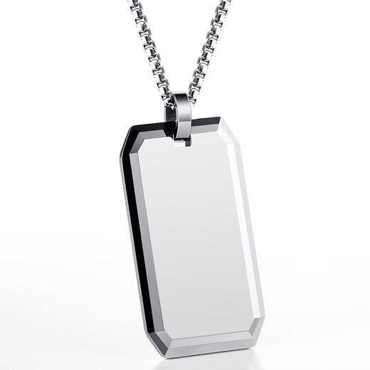 MZMZ platinum necklace for men PT950 platinum military brand fashion custom pendant Valentine's Day birthday gift for boyfriend brother light luxury model-small military brand