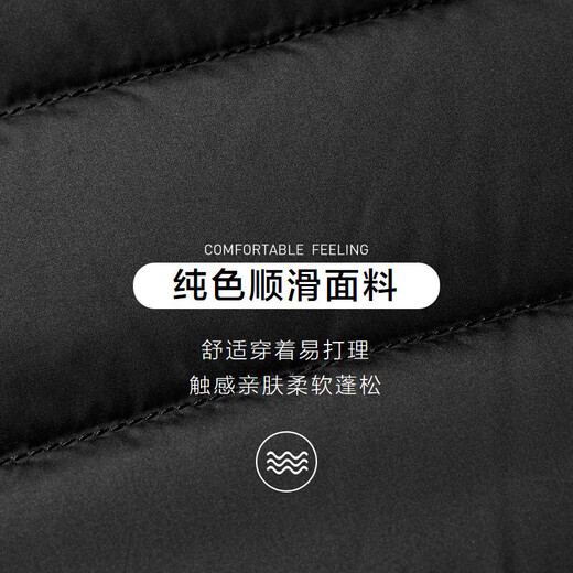 HLA Hailan House down jacket men's comfortable stand collar short simple jacket men's spring and autumn