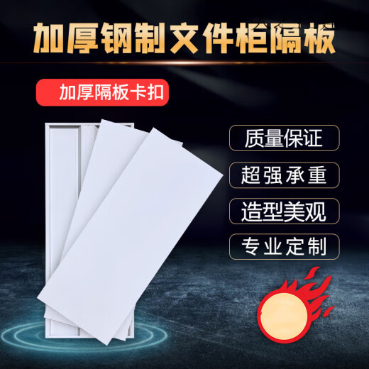 适之文件柜隔板铁皮柜层板加厚定制货架书架分层格板隔资料柜配件 加厚830*330或830*315两个起拍