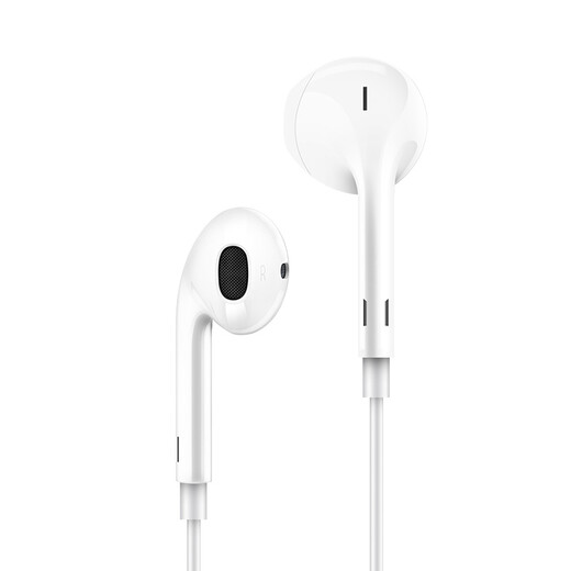 Newmine XL08 typec headset wired music mobile phone digital headset type-c version semi-in-ear volume adjustment enhanced version white