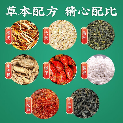 北京同仁堂青钱柳玉米须桑叶茶成人中老年降牛蒡根血葛根糖养生茶 1盒试喝装*30袋（多件更划算）