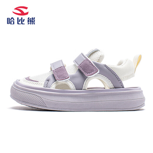 Habi Bear Girls Slippers, летняя полая детская спортивная обувь дышащие мальчики спортивные сандалии.