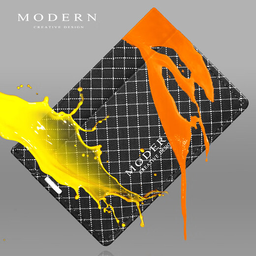 摩登MODERN屏蔽RFID小卡包超薄钱夹男钱包NFC防盗刷防消磁卡套 黑色钱包