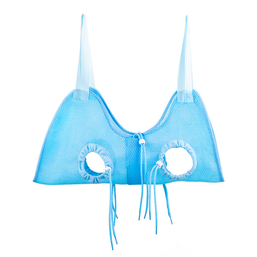 Qi Oh cat bathing artifact, cat washing bag, grooming hammock, nail clipper, anti-scratch and anti-biting fixed bag, hanging Baoding bag, cat washing bag M (tightness adjustable, anti-breakaway)