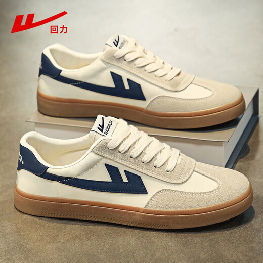 Krieger (Krieger) Herrenschuhe vielseitige Leinwandschuhe Herren atmungsbezogene lässige Schuhe Herren G483MJ Reis/Grau/Dunkelblau 40