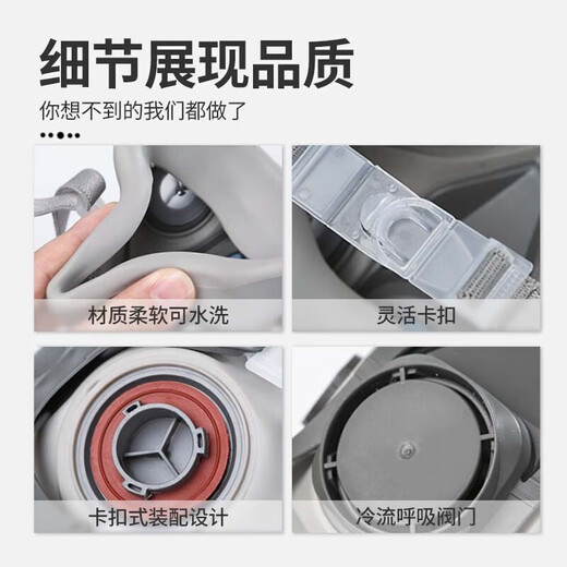 3M6200防尘面具口罩防工业粉尘过滤各类颗粒物电焊烟玻璃纤维等配2091CN*2