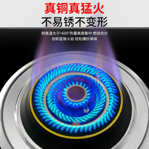 液化气天然气煤气灶燃气灶火盖分火器灶头分火盖全铜通用配件零件 XY13544-16飞机炉头适用铜芯+铜