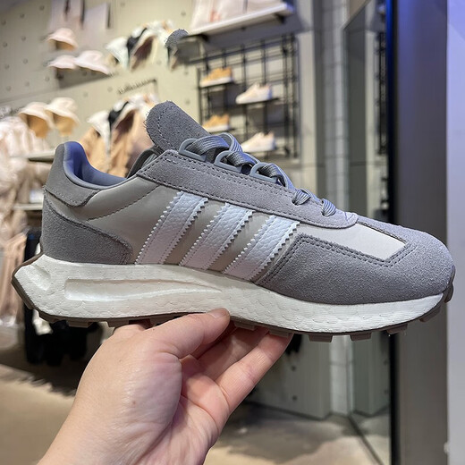Adidas casual shoes men's shoes women's shoes autumn and summer new Clover sneakers RETROPY E5 shock-absorbing running shoes GY9922 yuan ancestral gray 36.5