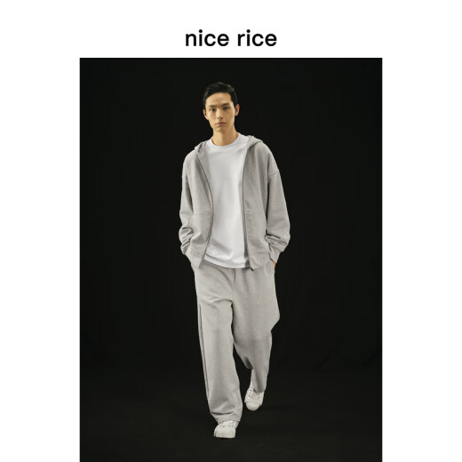 
nice rice good rice r. Series 500G cotton straight casual sleeves [same style in the mall] NCQ12027 black (500g) M