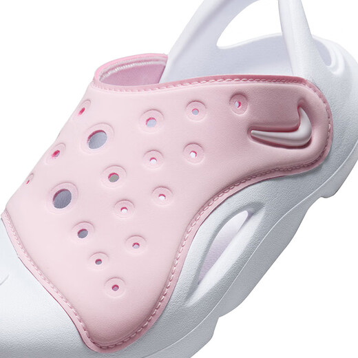 NIKE 耐克男女童夏季凉鞋AQUASWOOSH一脚蹬洞洞鞋儿童包头防撞凉鞋