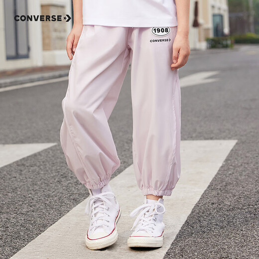 Converse Converse Children's Sports Pantalones de verano Pantalones repelentes de mosquito de verano Pantalones delgados CNVG-WP-F695 Lavender 130/56 [Altura sugerida 116-122cm]