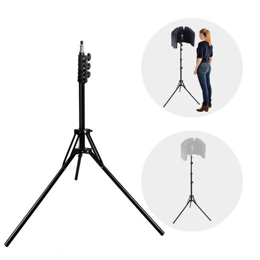 TIWASTAGE Dihua FD5 microphone recording stand floor-standing large 5-door windscreen sound-absorbing cover anti-noise room mixing portable recording studio microphone soundproof cover large surround 5-door soundproof cover + folding bracket (1.8 meters high)