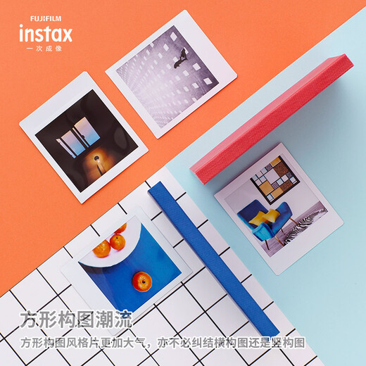 INSTAX Fuji instax polaroid square photo paper white marble single package 10 sheets