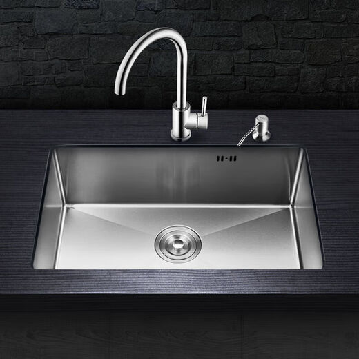 KOHLER (KOHLER) MANUEL DE CUISINE 4 mm Single Single 304 Basin de lavage épaissis en acier inoxydable sous Counter Lavage du bassin d'eau Bodet d'eau est bon 6545 avec un ensemble complet de robinet 6193
