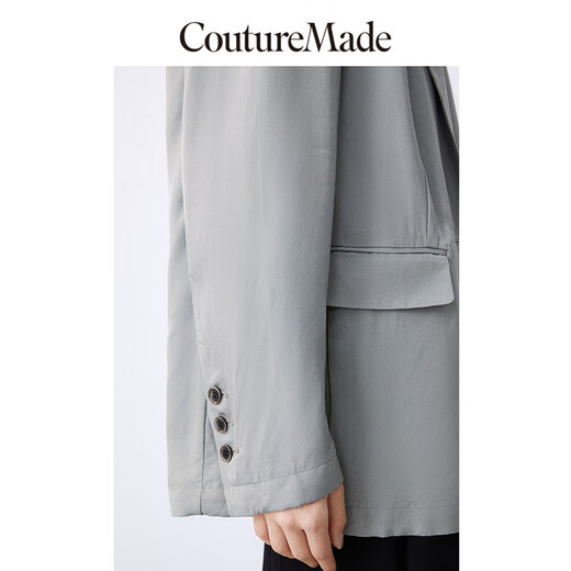 VEROMODA suit new elegant temperament commuting loose solid color long-sleeved jacket for women E06 Zhigeng green 165/84A/M