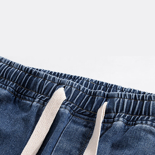 GLM jeans men's autumn and winter loose straight pants men's trendy and versatile American casual wide-leg trousers light blue XL