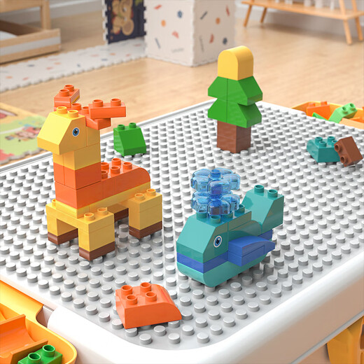 Feelo compatible avec LEGO grande particules assemblé blocs de construction jouets pour enfants, garçons et filles cadeaux d'anniversaire 55 particules animaux