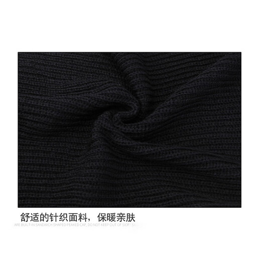 GLO-STORY knitted scarf for men and women, winter warm face protection, ear protection neck scarf, wool knitted scarf
