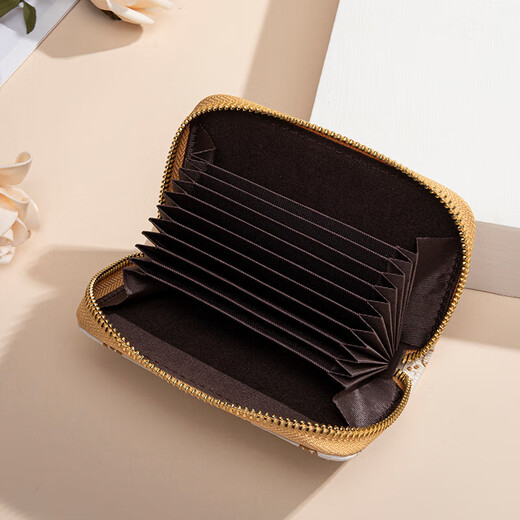 Little Bear Attachment Card Holder Women's Multi-Card Slot Ultra-Thin Large Capacity Coin Purse Cute High-end Compact Card Holder Women's Trendy