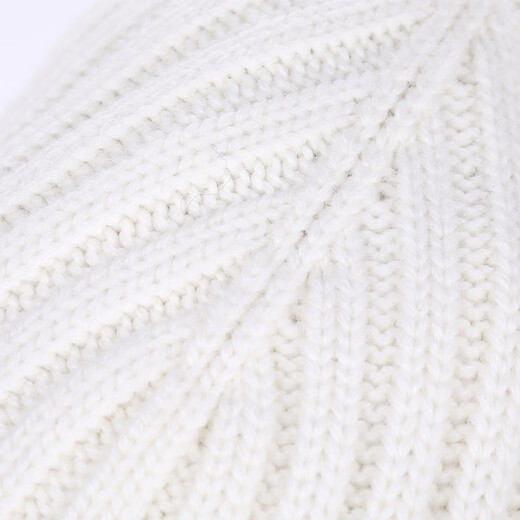 COACH brand direct supply 100% sheep wool embroidered knitted beanie hat for men and women, white CU806 gift