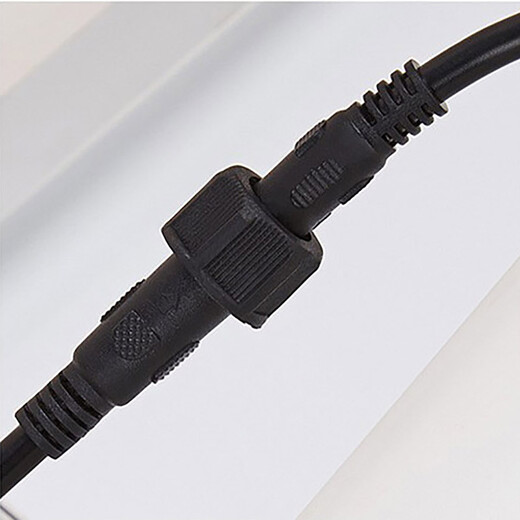 Rallonge de lampadaire pour lampe solaire étanche 5 m 10 m 20 m prise à double broche prise CC mâle et femelle style de prise à double broche ronde-10 mètres (poinçon rapide en cuivre pur)