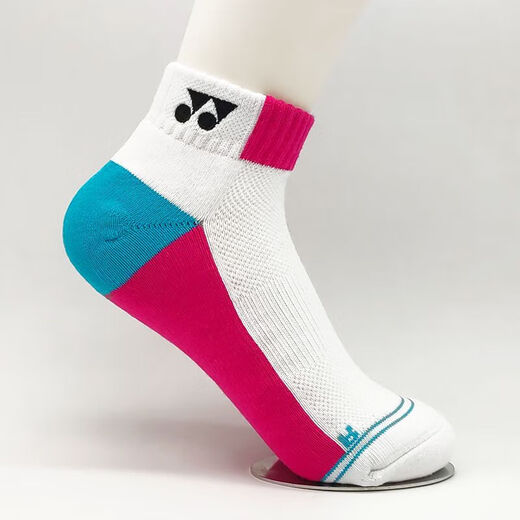 Badminton Yy chaussettes épaissies serviette bas sport tube court antidérapant absorbant la transpiration pour hommes et femmes 160 blanc et bleu (40-45 yards)