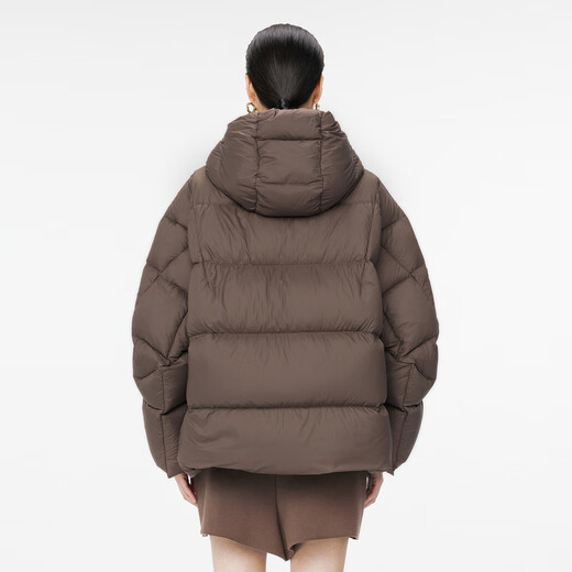 Jnby/Jiangnan tela Otoño e invierno Down Jacket para mujeres Diseño tridimensional Collar mangas largas 5o0c13660 209/marrón oscuro L