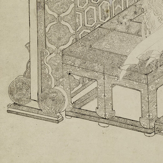 南宋白描大士像古代佛道画卷轴名画复仿古画挂画 宋画如来说法图11165 30X50厘米（画心尺寸） 装裱乳白