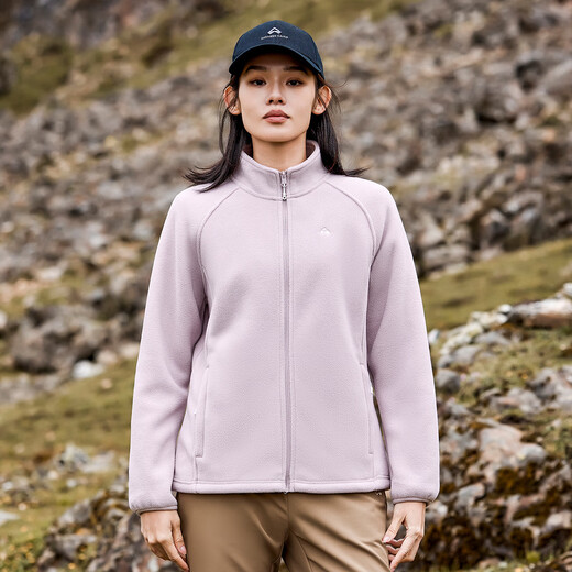 Pathfinder Fleece Clothes Women's Thickened 400g Polar Fleece Jacket Autumn and Winter Plus Velvet Stand-up Collar Top Outdoor Warm Bottoming Shirt
